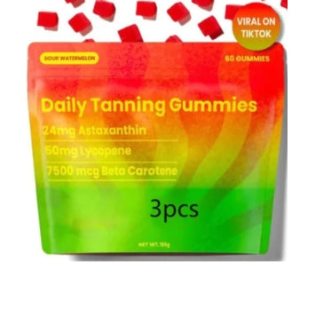 Sun Tanning Gummies – Get a Natural Golden Glow from the Inside Out (60 Tablets)