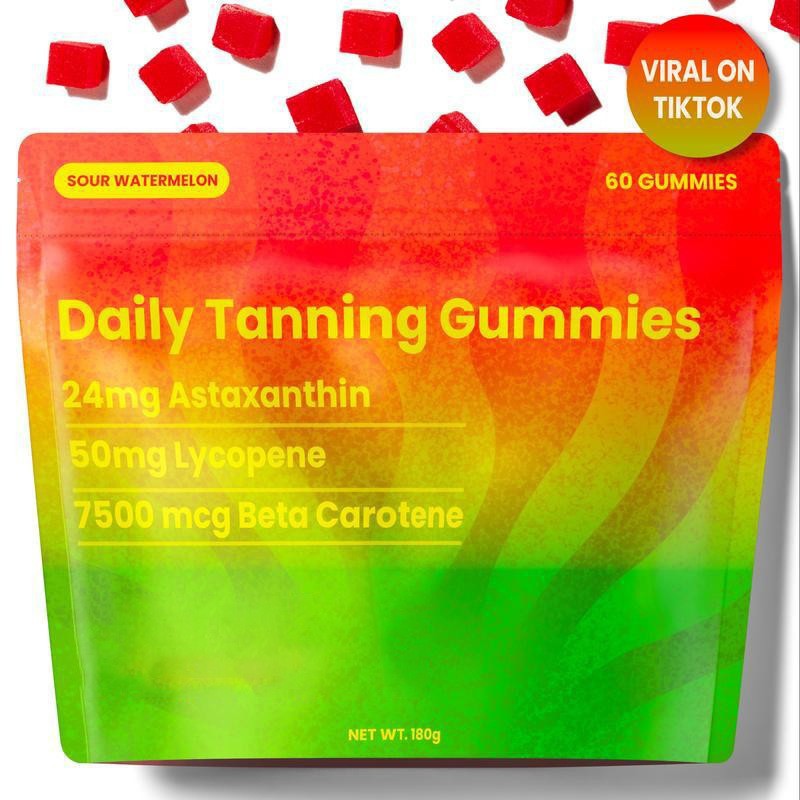 Sun Tanning Gummies – Get a Natural Golden Glow from the Inside Out (60 Tablets)