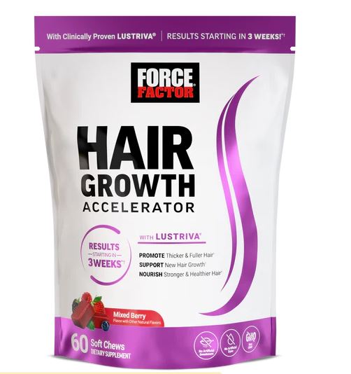 Hair Growth Accelerator Gummies – Vitamin D & Biotin Chews for Stronger, Fuller Hair